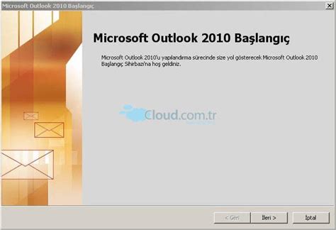 outlook mail kurulumu 2010